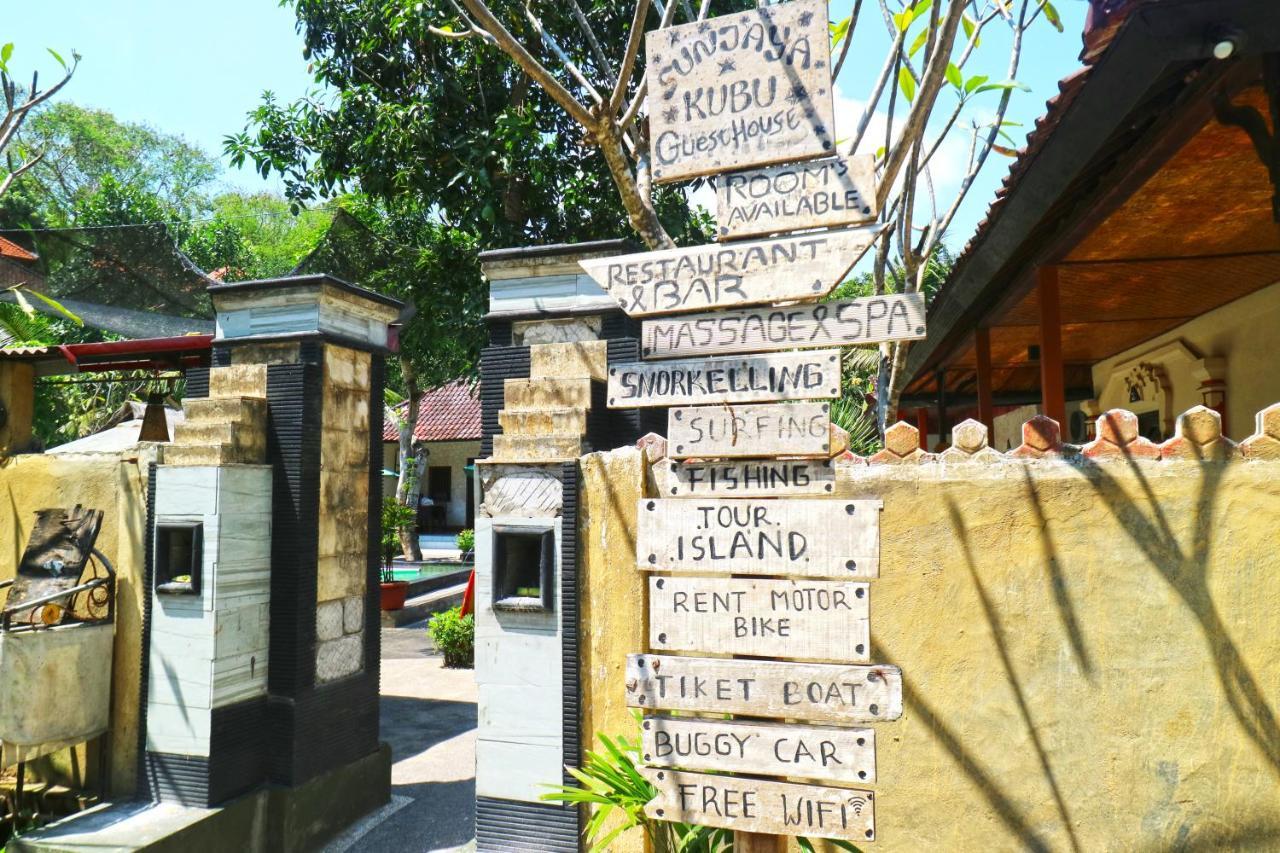 Sunjaya Kubu Guesthouse Lembongan Zewnętrze zdjęcie